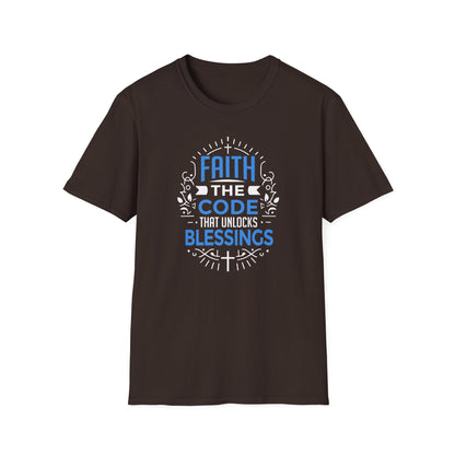 Faith The Code That Unlocks Blessings T-Shirt