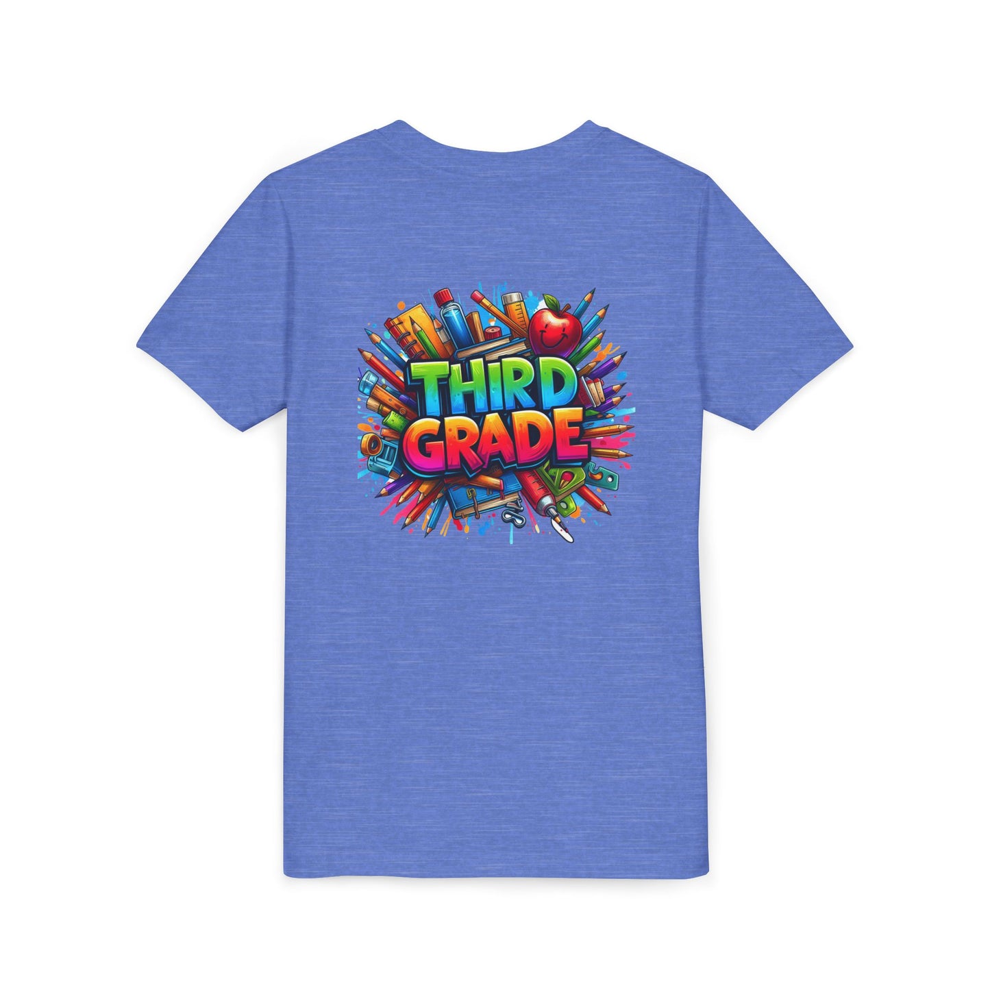 Third Grade Kids' T-Shirt – Colorful School Supplies Back-to-School Tee