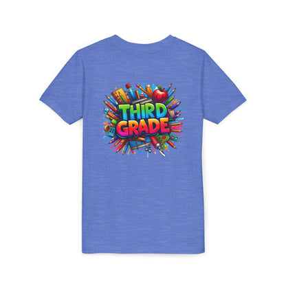 Third Grade Kids' T-Shirt – Colorful School Supplies Back-to-School Tee