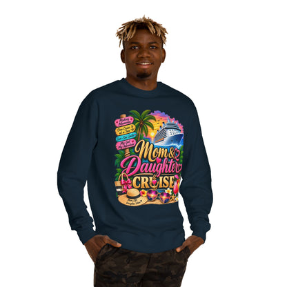 Mom & Daughter Cruise Sweatshirt — Tropical Vacation Cruise Crewneck