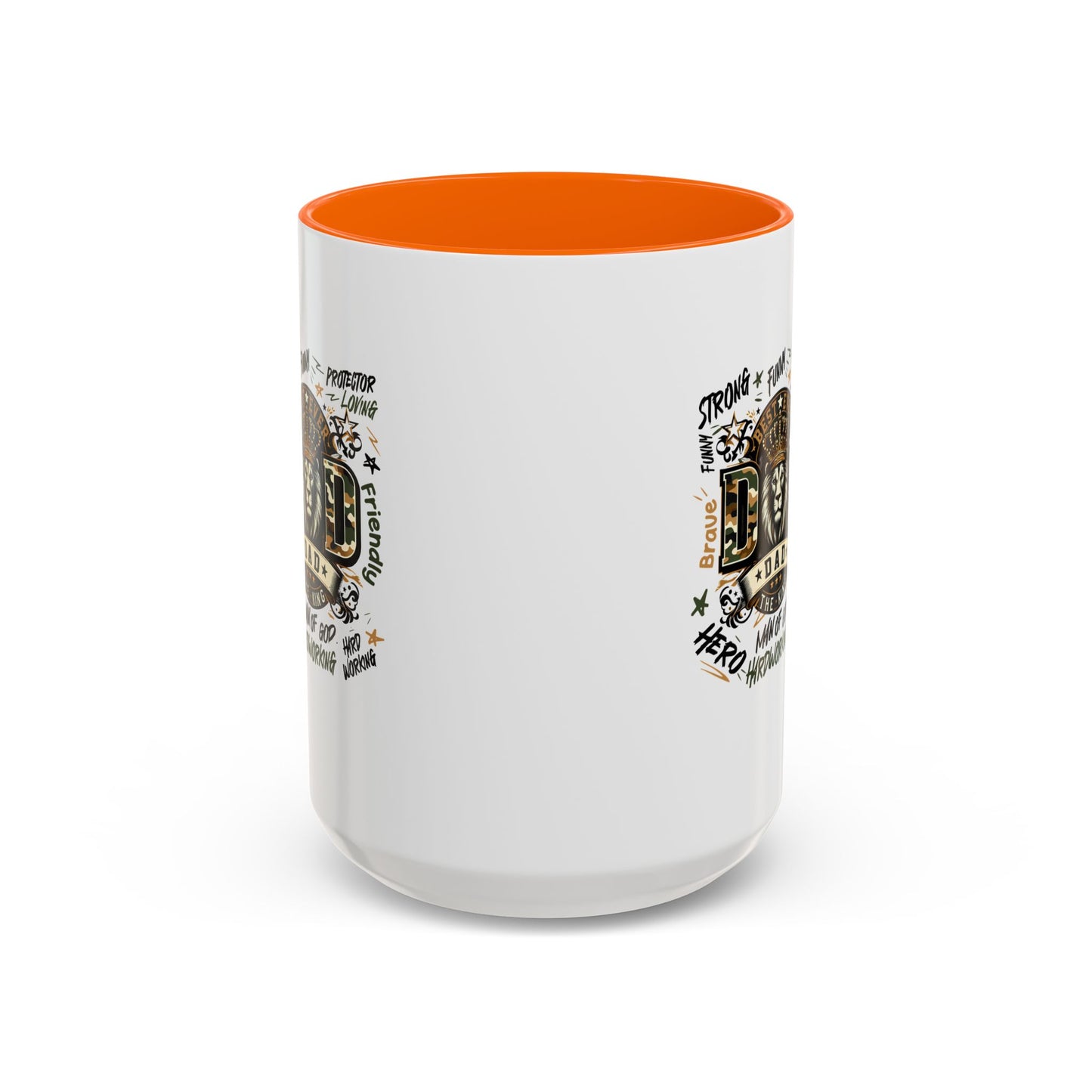 Dad King Lion Coffee Mug — 'Dad: The King' Accent 11/15oz Gift