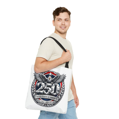 250th USA Anniversary Tote Bag — Patriotic Eagle 1776–2026 Commemorative Tote