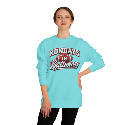 Mondays In Baltimore Football Sweatshirt – Retro Sport Crewneck