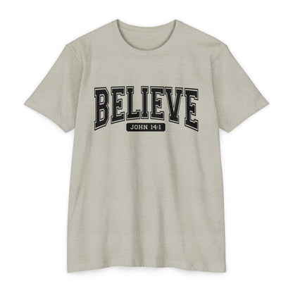 Believe John 14:1 T-Shirt — Faith-Inspired Biblical Tee