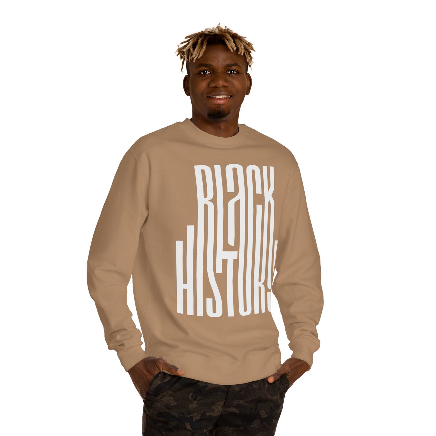 Black History Sweatshirt — Bold Retro Typography Crewneck