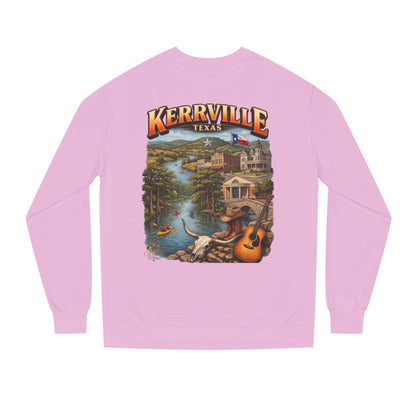 Kerrville Texas Scenic Crewneck Sweatshirt — Riverfront Guitar Vintage Design
