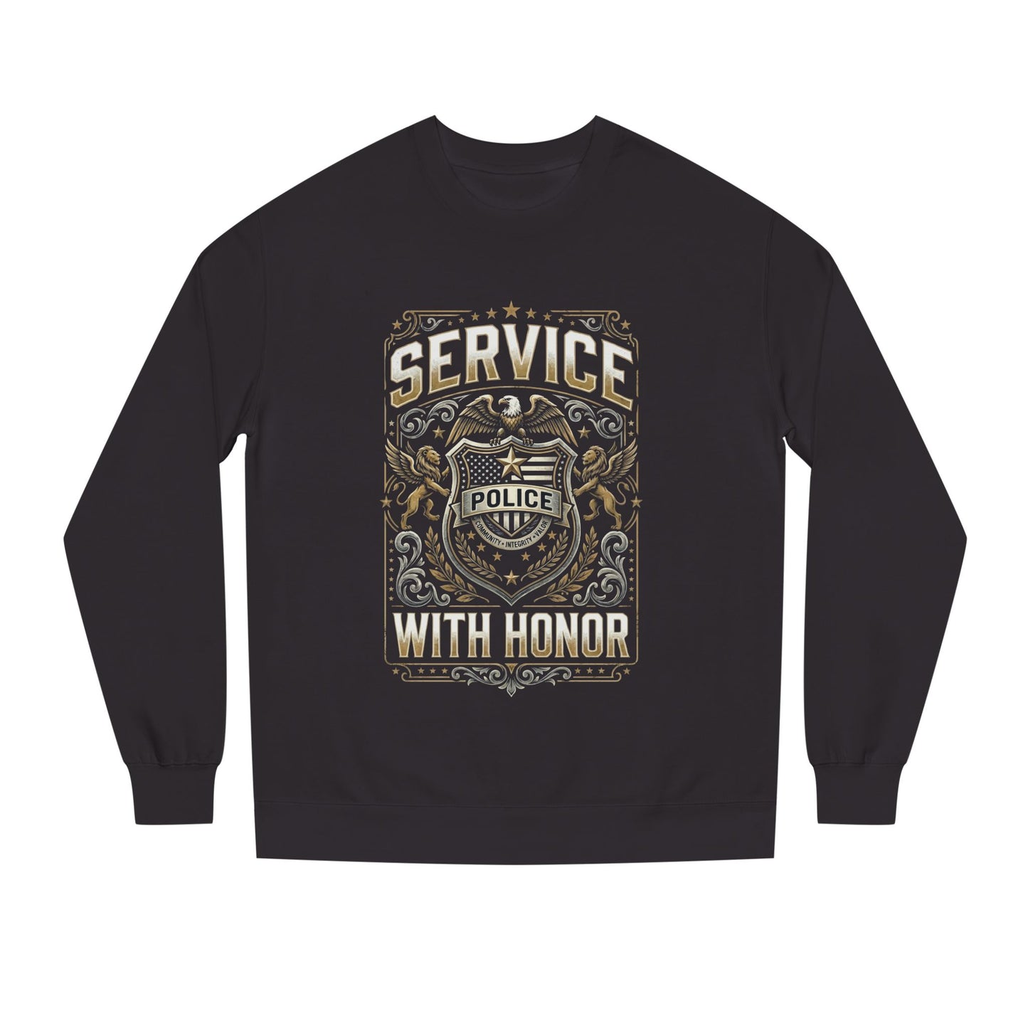 Police 'Service With Honor' Crewneck Sweatshirt