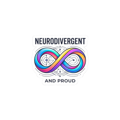 Neurodivergent & Proud Kiss-Cut Stickers | Neurodiversity, Autistic Pride