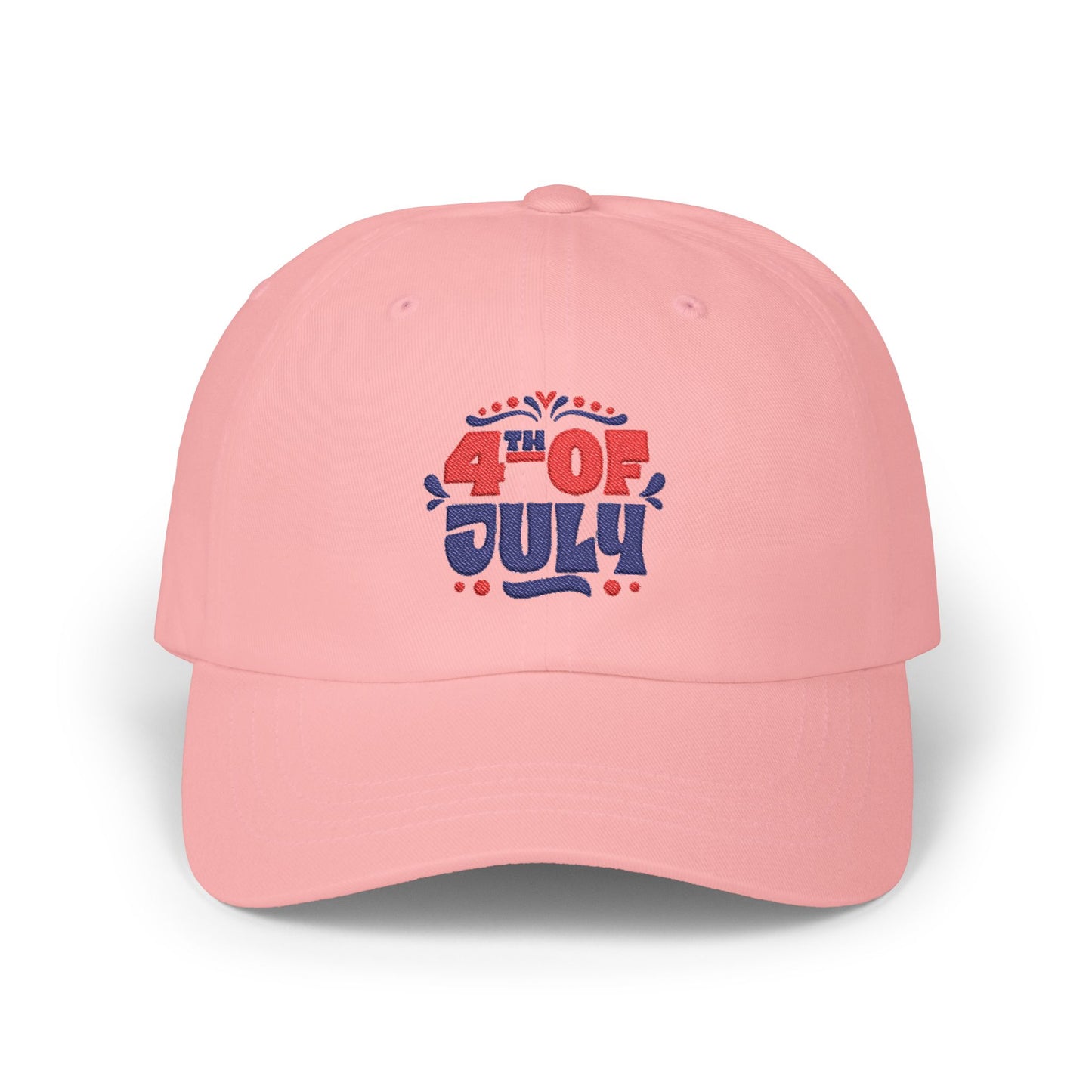 Dad Cap — "4th of July" Patriotic Embroidered Baseball Hat