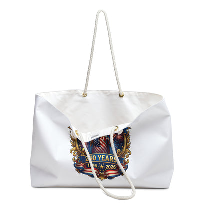 America 250th Anniversary Weekender Bag — Patriotic Eagle Travel Tote (1776–2026)