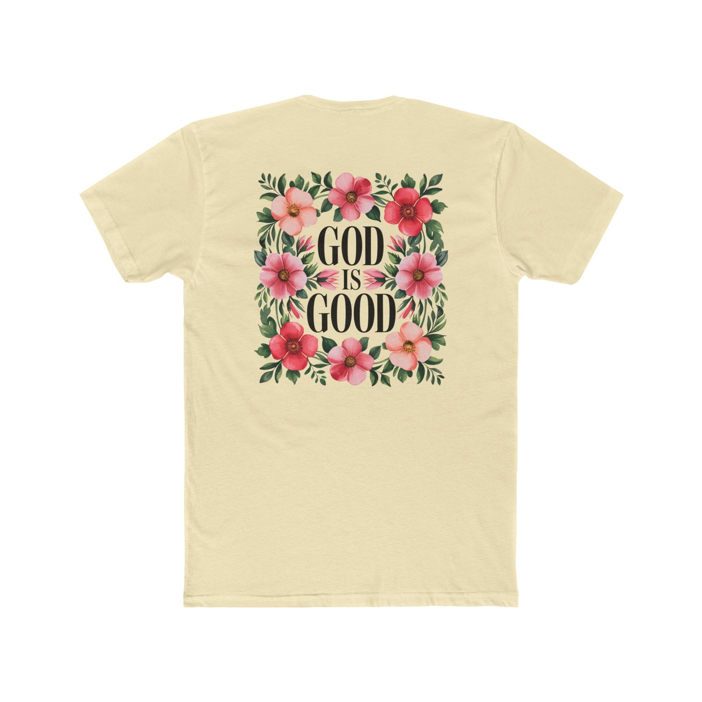 God Is Good Floral T-Shirt — Christian Faith Tee
