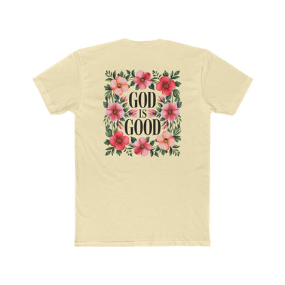 God Is Good Floral T-Shirt — Christian Faith Tee
