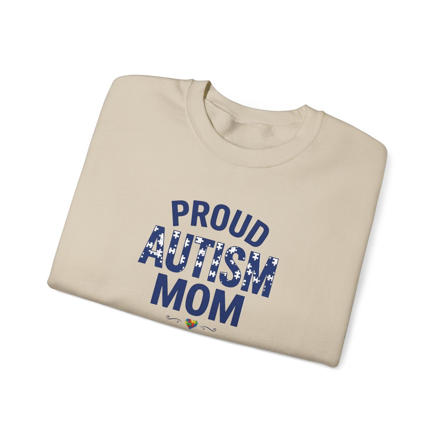 Proud Autism Mom Crewneck Sweatshirt