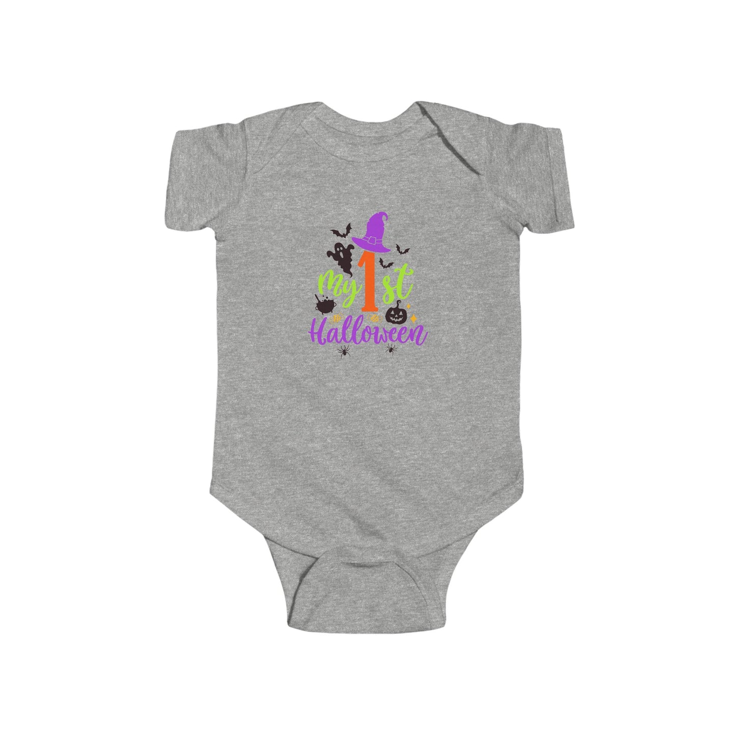 Infant Bodysuit - "My 1st Halloween" Cute Witch Baby Halloween Onesie