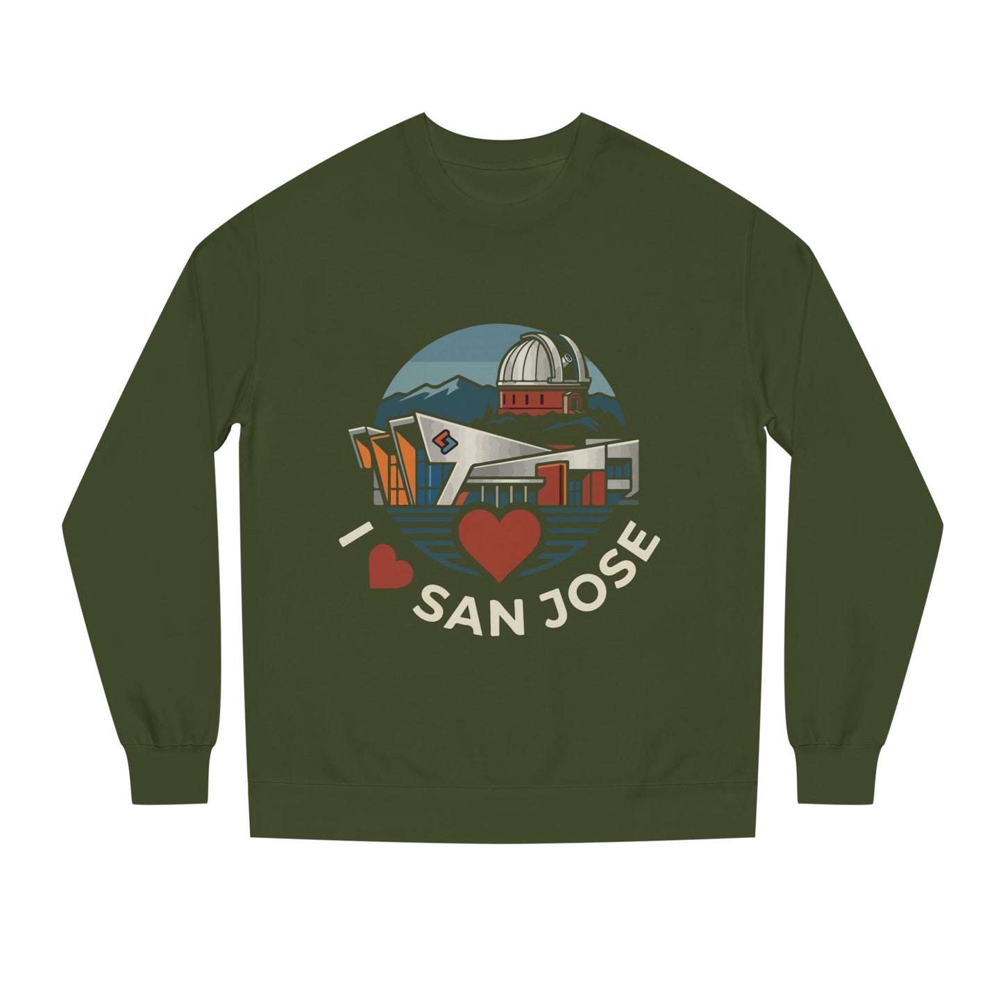 San Jose Heart Crewneck Sweatshirt