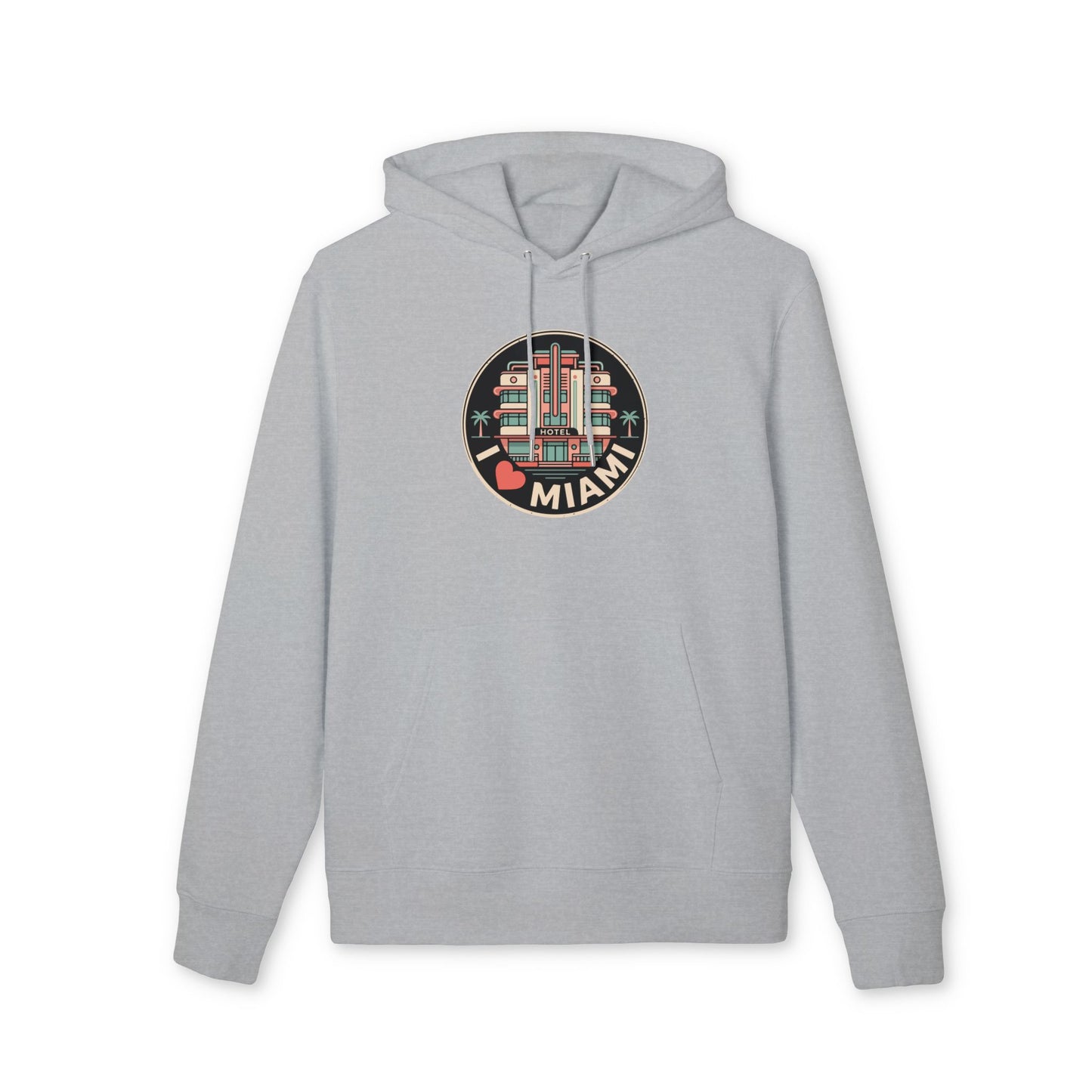 Miami Art Deco Hoodie — I  Miami Vintage Travel Sweatshirt