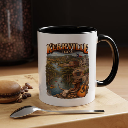 Kerrville Texas Souvenir Coffee Mug — Scenic Riverfront Design (11/15oz)
