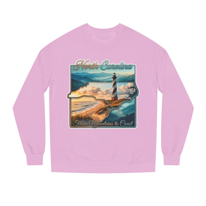 North Carolina Lighthouse Sweatshirt — From Mountains to Coast Scenic Crewneck