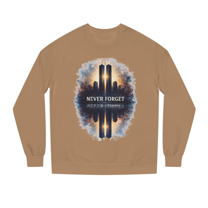 Never Forget Memorial Sweatshirt — 9/11 Tribute Crewneck