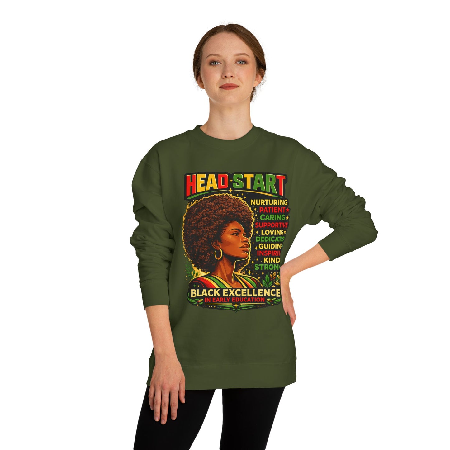 Head Start Black Excellence Sweatshirt — Afrocentric Empowerment Crewneck