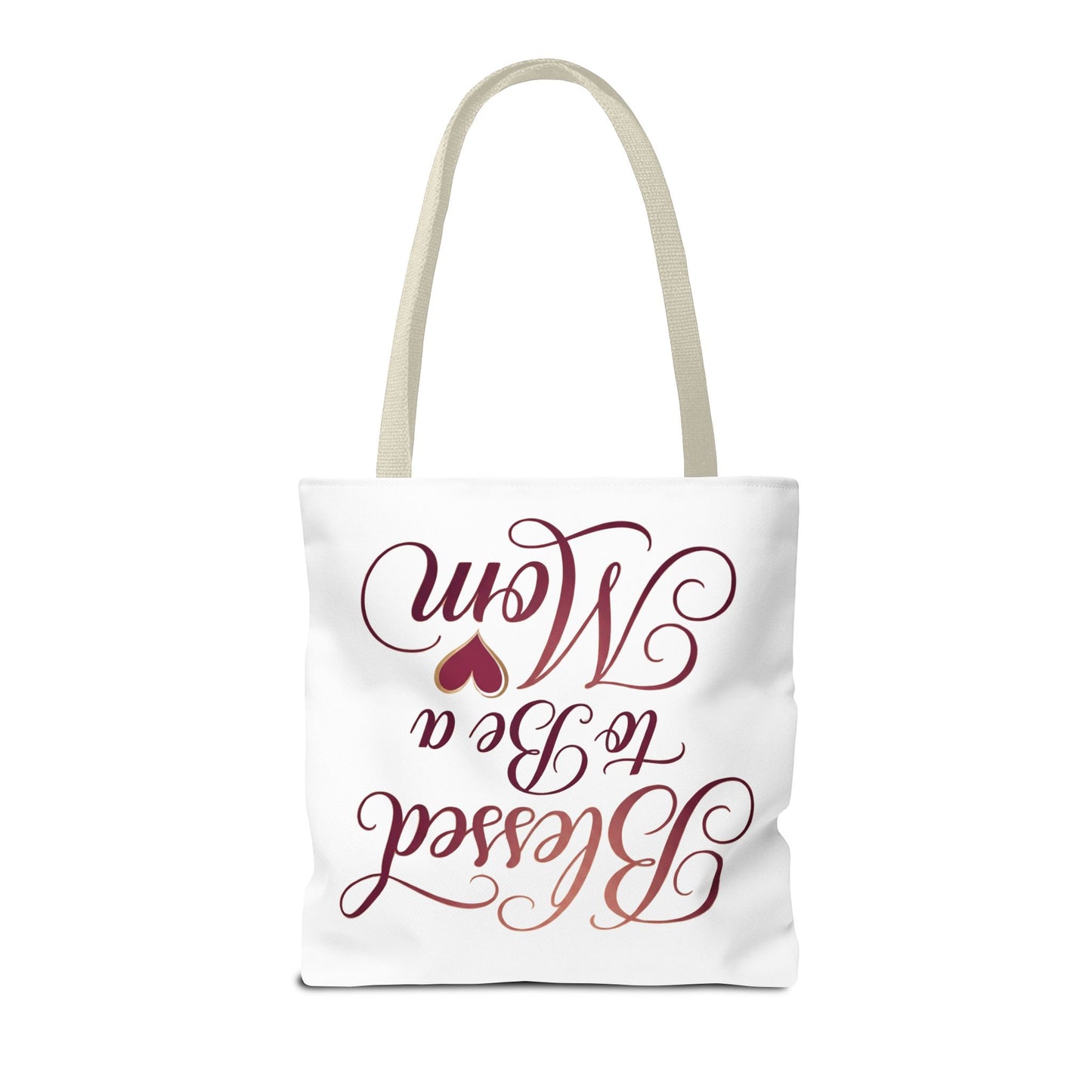 Blessed to Be a Mom Tote Bag – Mother's Day Floral Script Gift