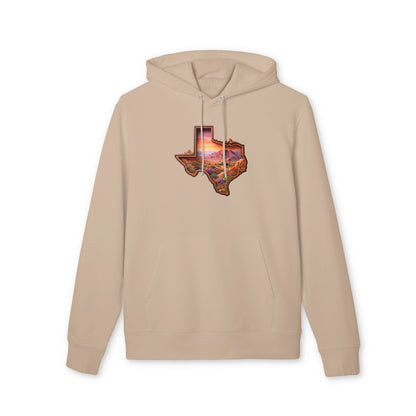 Texas Sunset Hoodie — Scenic State Outline Pullover