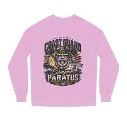 Coast Guard Semper Paratus Sweatshirt — USCG Always Ready Veteran Crewneck