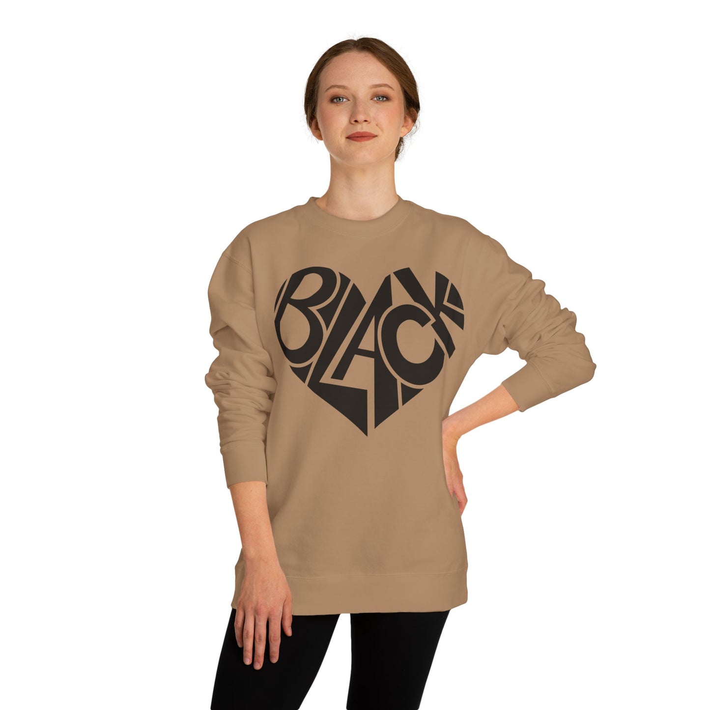 Black Heart Crewneck Sweatshirt