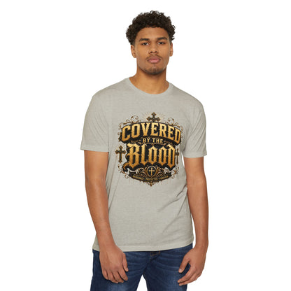 Covered by the Blood T-Shirt — Christian Faith Cross Graphic Tee