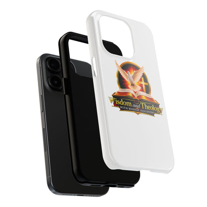 Wisdom and Theology Tough Phone Case — Christian Dove & Cross Design