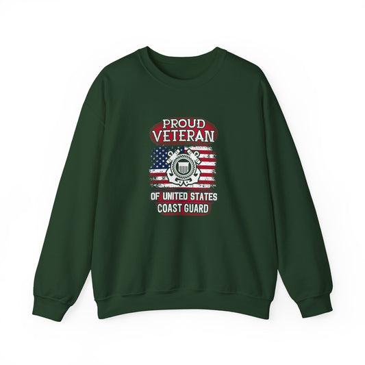 Proud Veteran of United States Coast Guard Sweatshirt