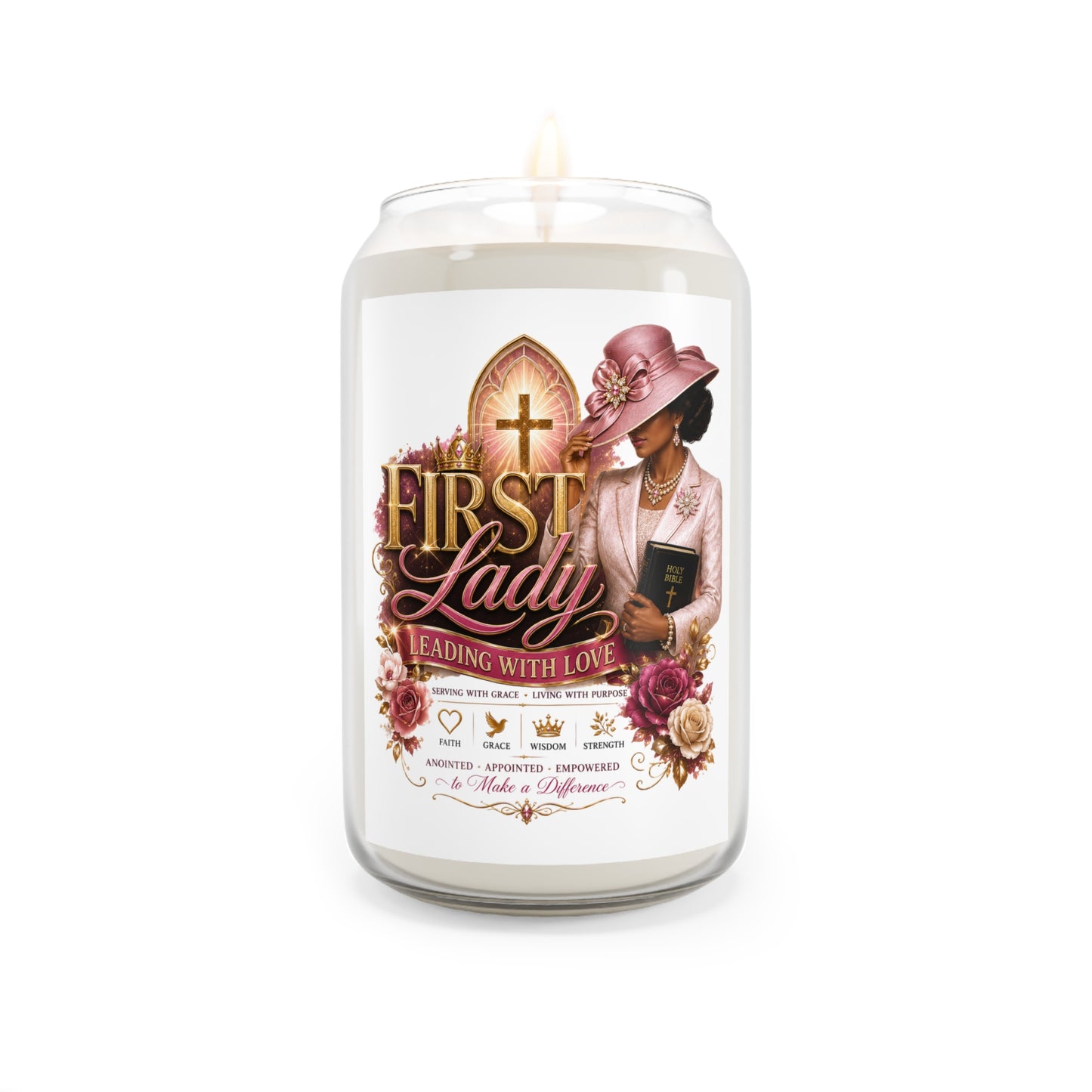 First Lady Scented Soy Candle — "Leading With Love" 13.75 oz