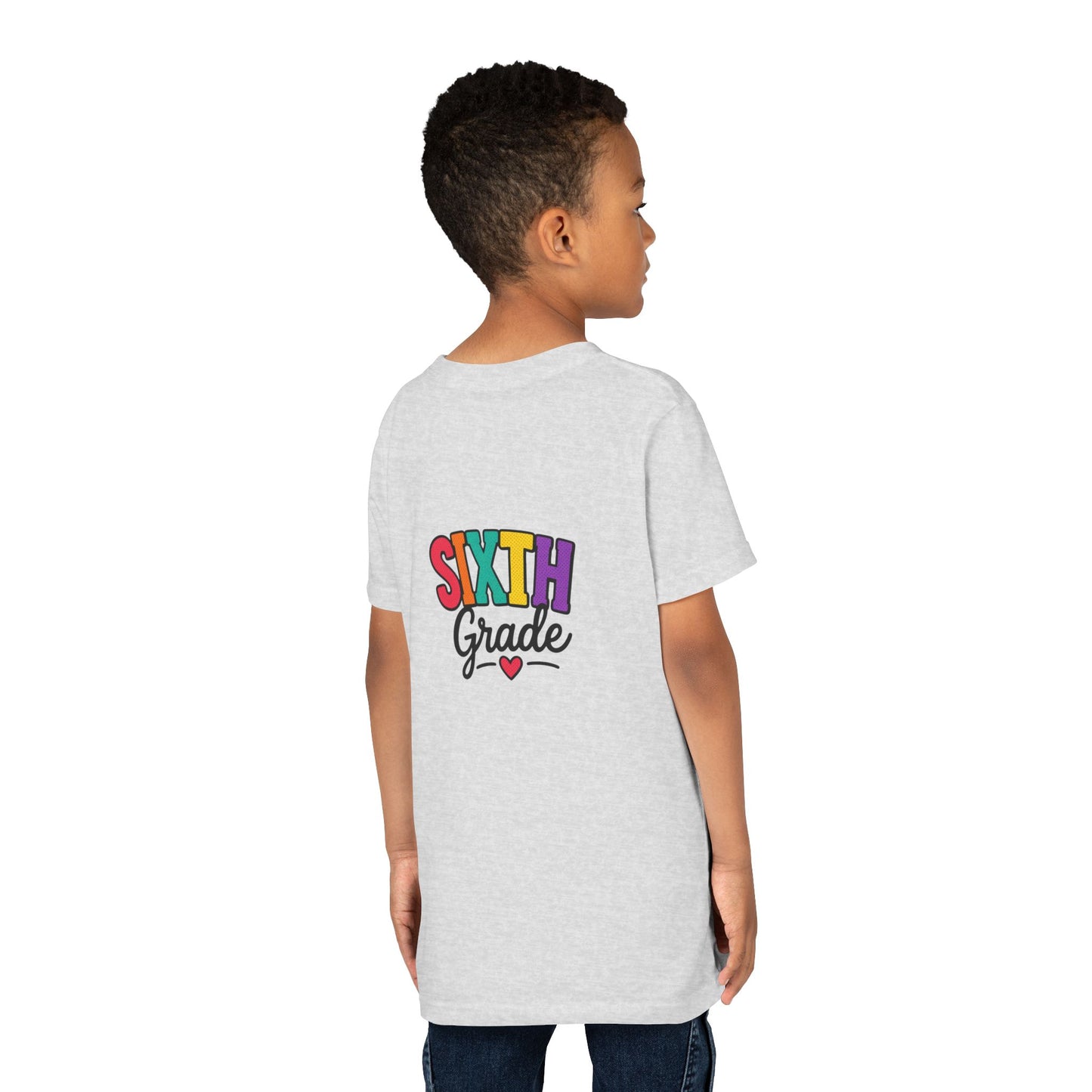 Sixth Grade Youth Tee – Colorful Back to School Shirt