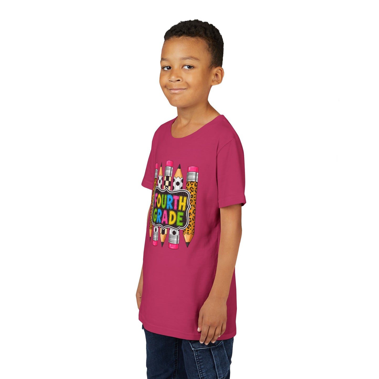 Fourth Grade Pencil Kids Tee – Back to School Youth Shirt