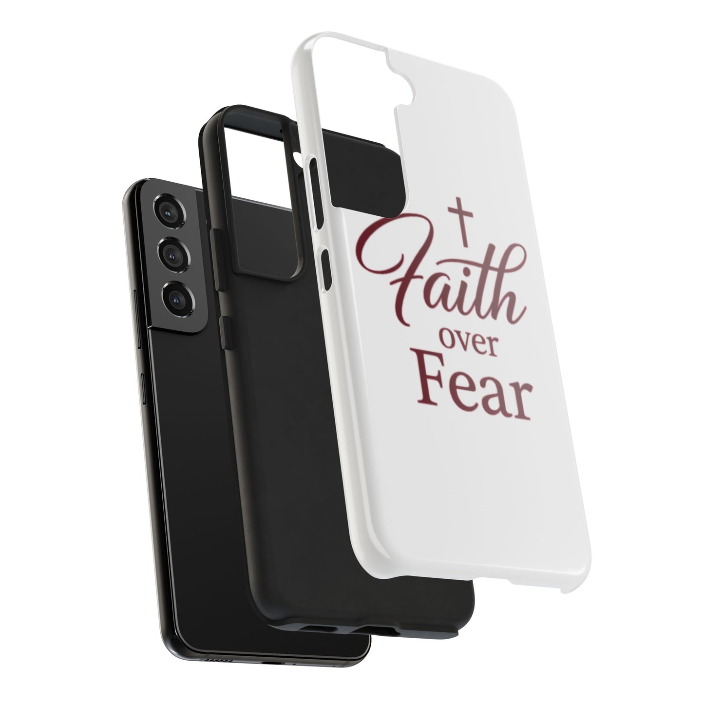 Faith Over Fear Tough Phone Case — Christian Inspirational Protective Phone Cover