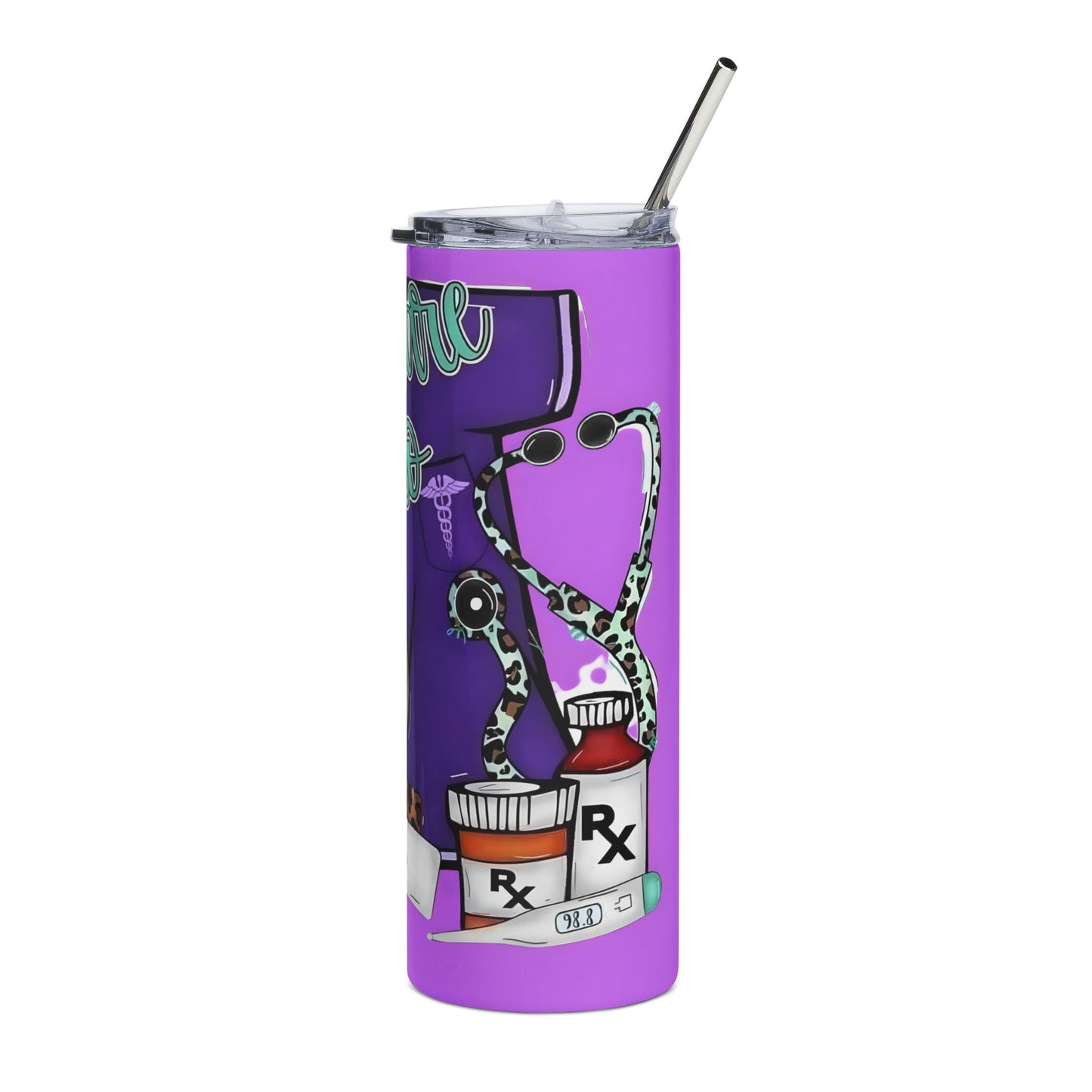 20oz Stainless Steel Tumbler — "Healthcare Hero" Nurse Travel Mug, Medical Staff Gift