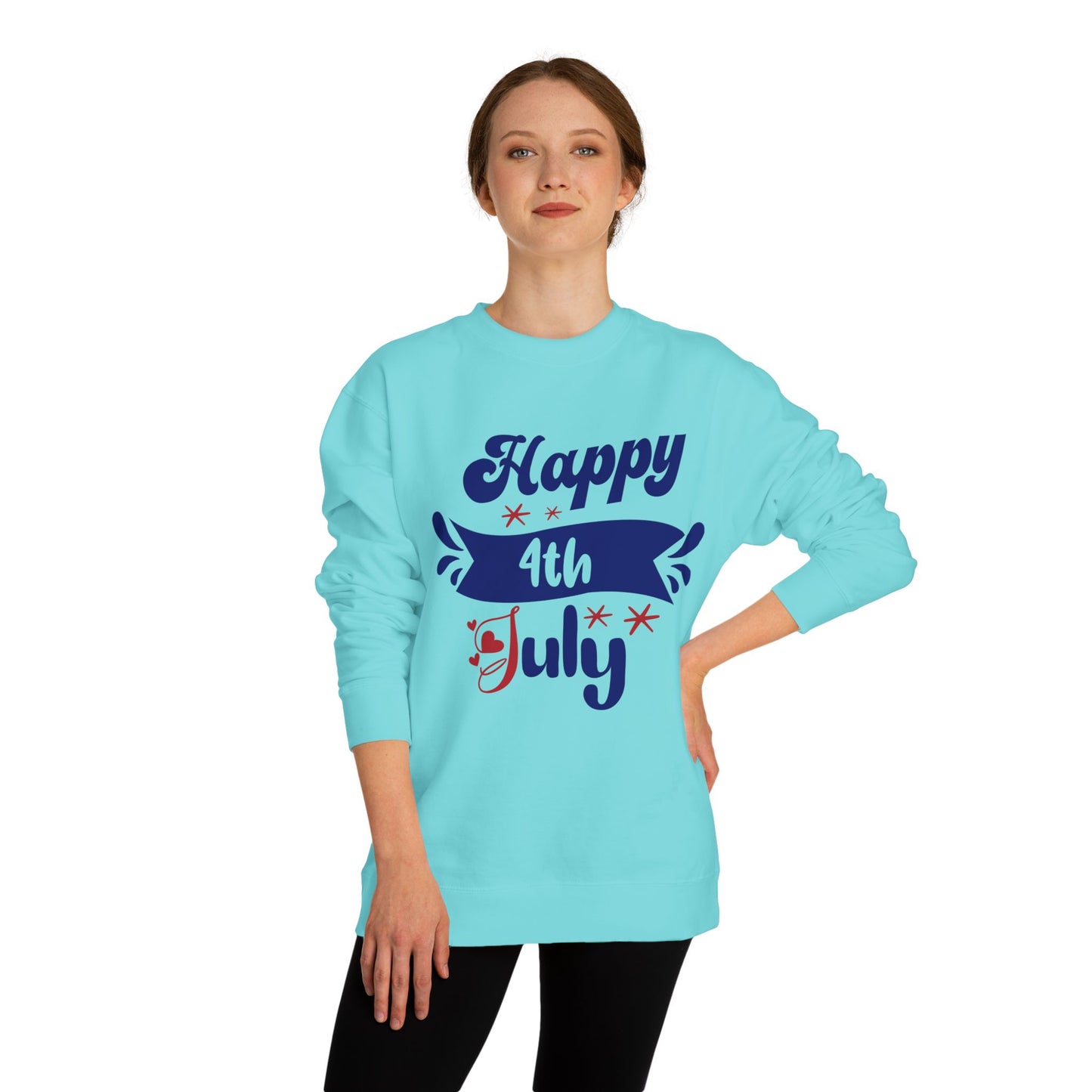 Happy 4th of July Sweatshirt — Patriotic Independence Day Crewneck
