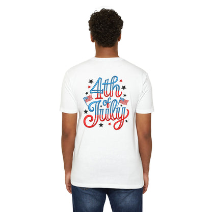 4th of July T-Shirt — Retro Patriotic Stars & Flags Tee
