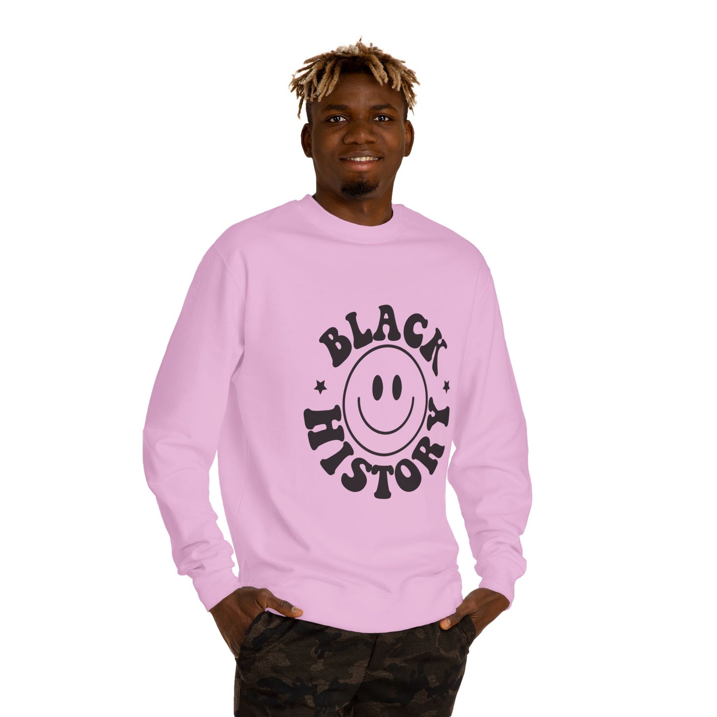 Black History Smiley Crewneck Sweatshirt