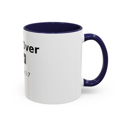 Faith Over Fear Coffee Mug — 2 Timothy 1:7 Inspirational Accent Mug