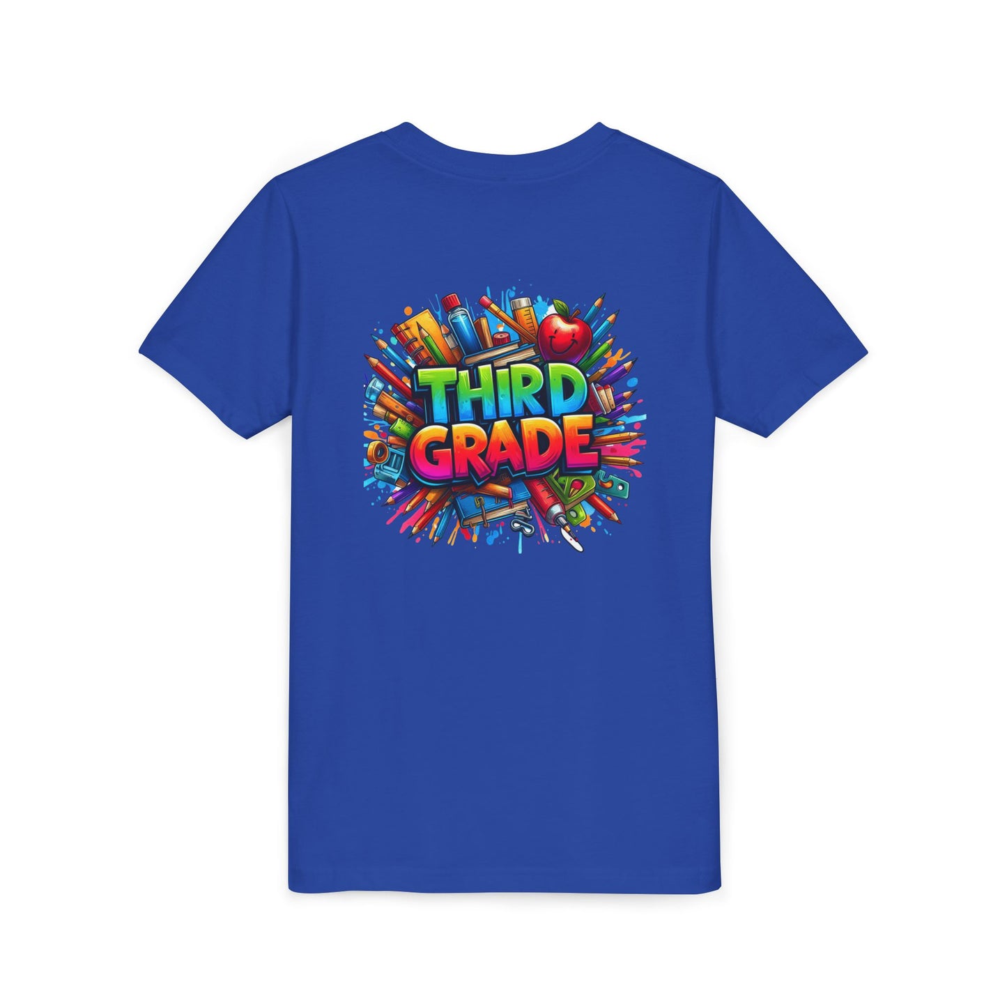 Third Grade Kids' T-Shirt – Colorful School Supplies Back-to-School Tee