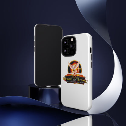 Wisdom and Theology Phone Case — Christian Dove & Cross Protective Tough Case