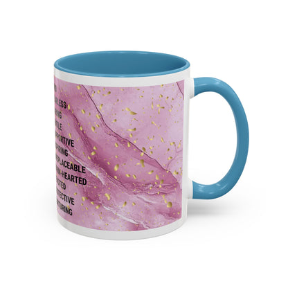 Mom Definition Accent Coffee Mug – Inspirational Pink Marble Mother’s Day Gift (11/15oz)