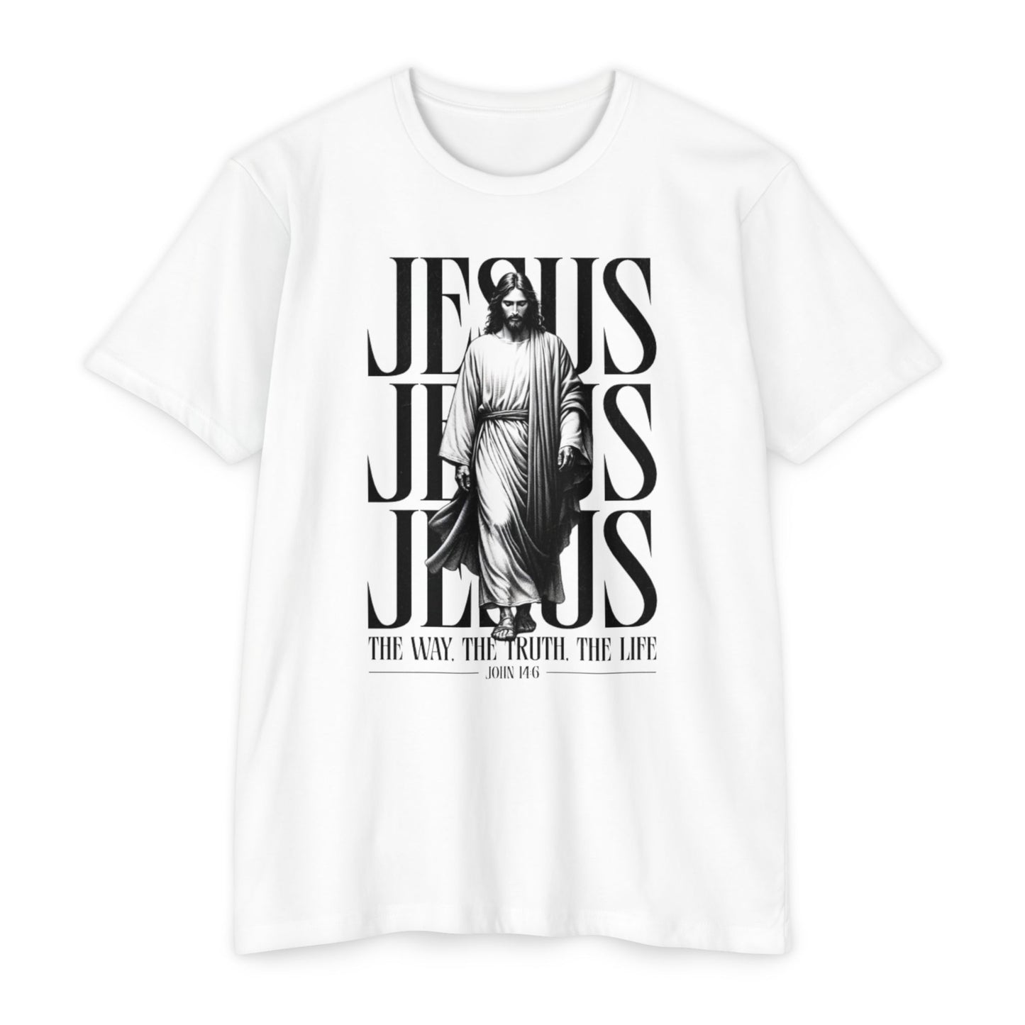 Jesus Graphic T‑Shirt — The Way The Truth The Life Faith Tee