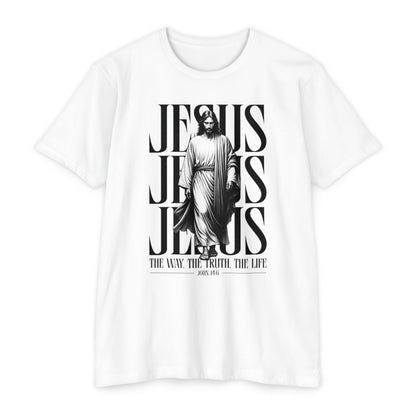 Jesus Graphic T‑Shirt — The Way The Truth The Life Faith Tee