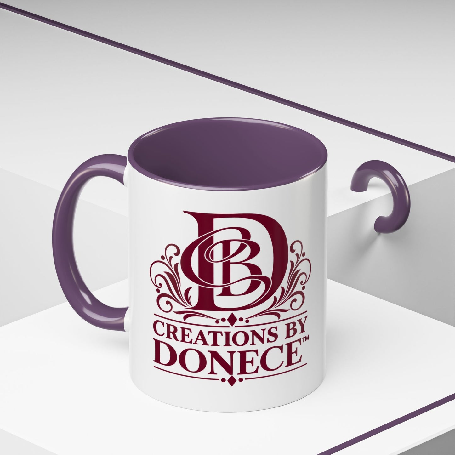 Creations by Donece Logo Accent Coffee Mug (11/15oz)
