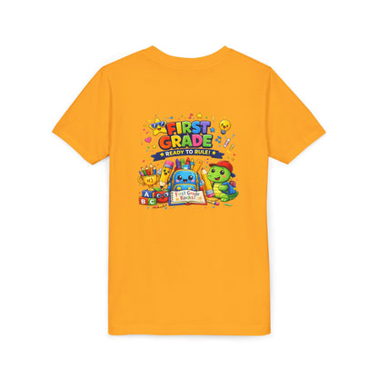 First Grade Youth T‑Shirt – "First Grade Ready to Rule" Cute Back-to-School Tee