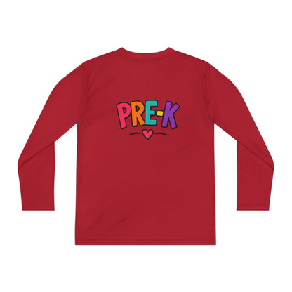 Pre-K Kids Long Sleeve Tee — Colorful Cute PreK Shirt for Preschoolers