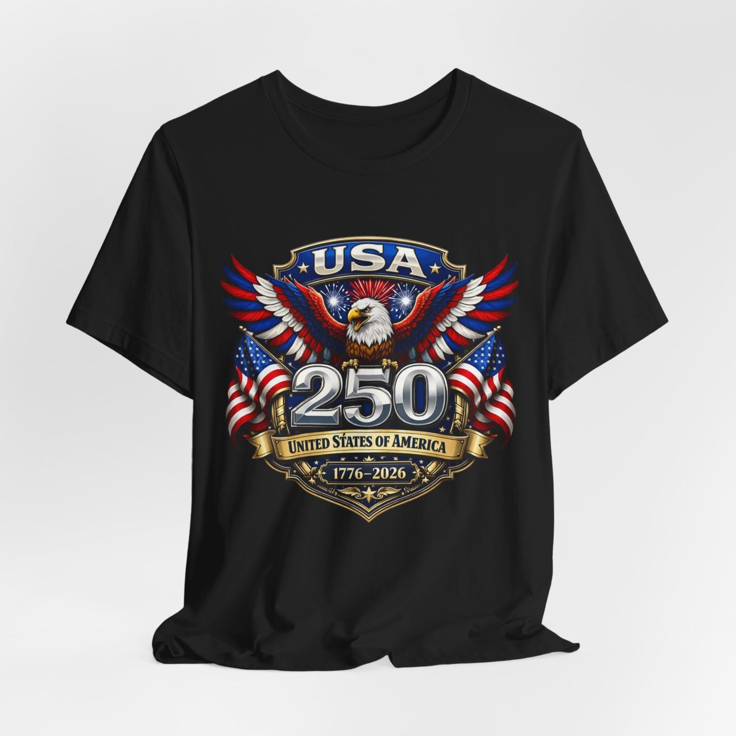 USA 250th Eagle T-Shirt — 1776–2026 Patriotic American Independence Tee