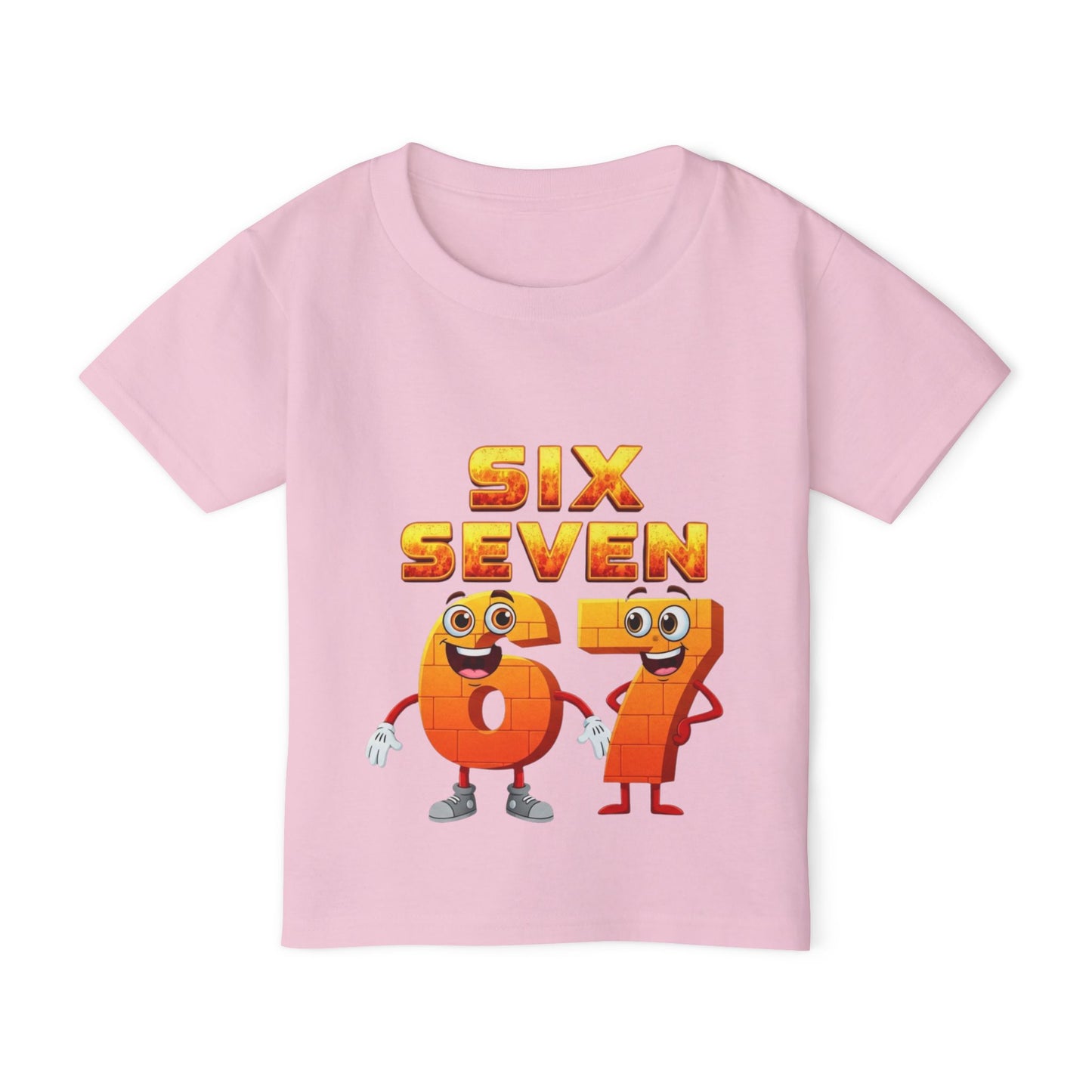 Six Seven 67 Toddler T-Shirt — Cute Number Cartoon Tee for Kids